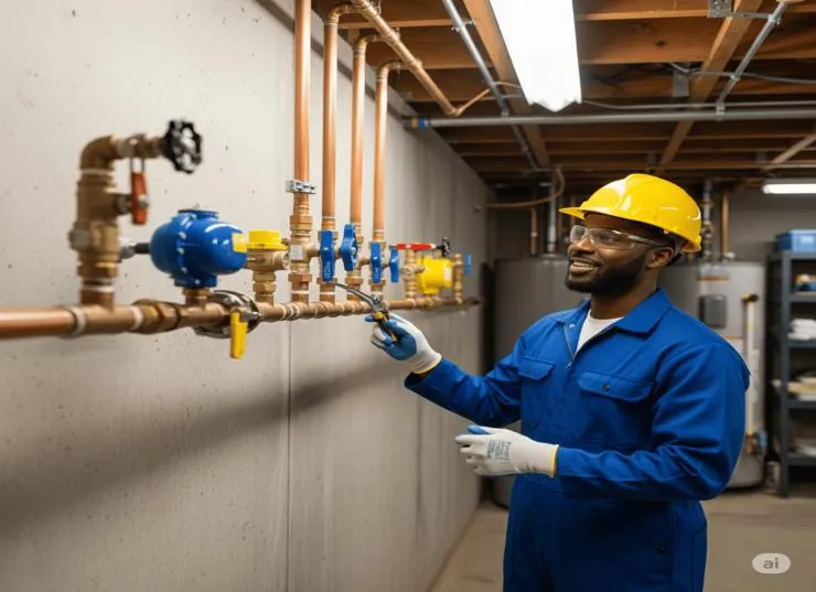 Instalação de gás canalizado